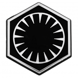 SW First Order Logo Chrome Auto Emblem - 2.75