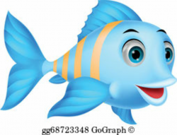 Cute Fish Clip Art - Royalty Free - GoGraph