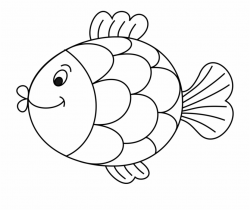 Drawing Whitefish Black And White Line Art - Outline Fish Clipart ...