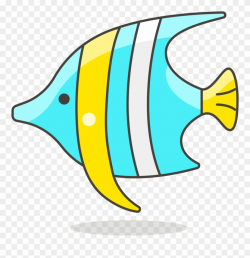 Fish Clip Art Simple Lovely - Tropical Fish Clip Art - Png Download ...