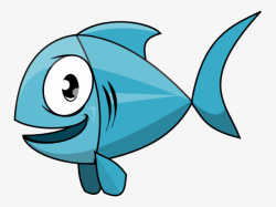 Blue Cartoon Fish, Cartoon Clipart, Fish Clipart, Small Fish PNG ...