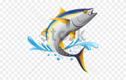 Tuna Clipart Fiish - Tuna Fish Design - Png Download (#1217989 ...
