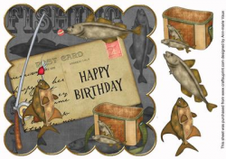 Happy birthday fishing clipart - Clip Art Library