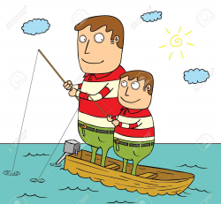 Father son fishing clipart 3 » Clipart Station