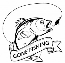 Fish Logo #39, Fish On Svg, Fish Hunting, Fishing Svg Files, Fish ...