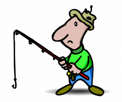 Fishing Pole Clipart Summer - Fisherman Clipart No Background ...