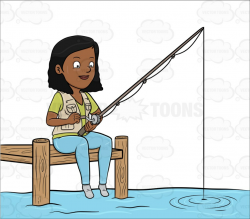 Girl Fishing Clipart | Free download best Girl Fishing Clipart on ...