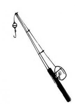 Fishing Pole Black And White | Clipart Panda - Free Clipart Images ...