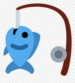 Clip Art Fishing Pole With Fish Localbrush - Fish And Fishing Pole ...