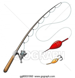 Vector Illustration - Vector fishing rods. EPS Clipart gg80031950 ...
