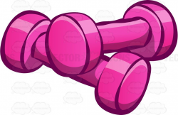 Two rubberized dumbbells #cartoon #clipart #vector ...