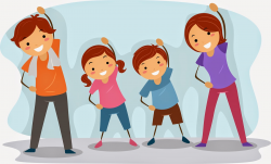 Fitness physical exercise clipart kid 2 - ClipartAndScrap