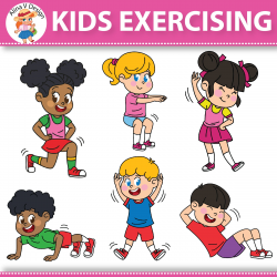 Kids Exercising Exercises Workout | Exercise for kids ...