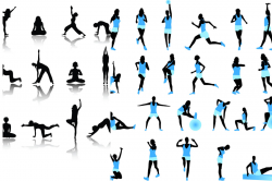 Fitness silhouette clipart - Cliparting.com