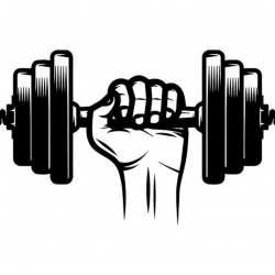 Fitness clipart hand weight, Fitness hand weight Transparent ...