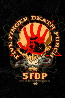 five finger death punch Poster Custom Satin Poster Print Cloth Fabric Wall  Poster Print Silk Fabric Print Poster