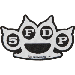Five Finger Death Punch 5FDP Die Cut Logo Patch Knuckles Metal Sew On  Applique