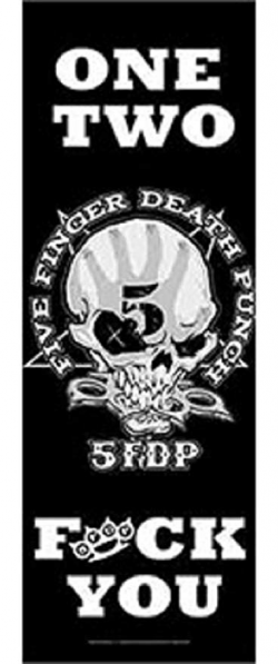 Amazon.com: Five Finger Death Punch Door One Two Poster Flag ...