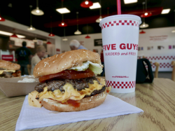 Five Guys Cheeseburger (all the way) : burgers