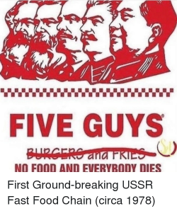 FIVE GUYS NO FOOD AND EVERYBODY DIES First Ground-Breaking ...
