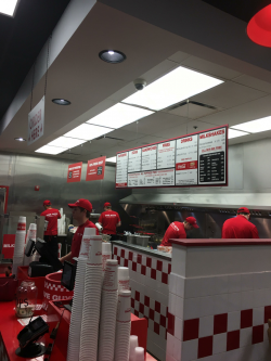 Only five guys were working at the Five Guys I went to ...