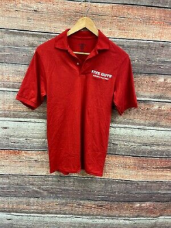FIVE GUYS BURGERS Fries Employee Work Uniform Black Golf ...