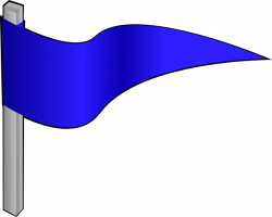 Waving Dark Blue Flag Clip Art at Clker.com - vector clip art online ...