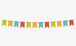 Colorful Cute Little Flag Decoration Pattern, Cute Clipart, Flag ...