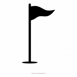 Golf Flag Coloring Page - Silhouette Free PNG Images & Clipart ...