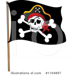 Pirate Flag Clipart #1104897 - Illustration by visekart