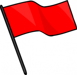Red Flag Clip Art at Clker.com - vector clip art online, royalty ...