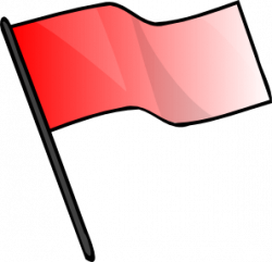 Red Flag Clip Art at Clker.com - vector clip art online, royalty ...