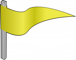 Waving Yellow Flag Clip Art at Clker.com - vector clip art online ...