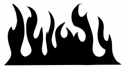 Free Black And White Flame Clipart, Download Free Clip Art ...