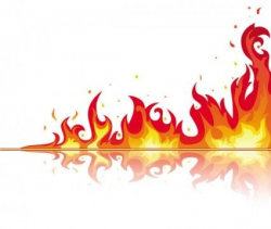 Flames clip art border free clipart images in 2019 | Drawing ...