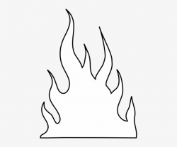 Flames Outlines Clip Art - White Flames Clipart - Free ...