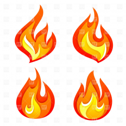 Simple Fire Flames Clipart - Clip Art Bay