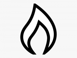 Flame Clipart Simple Natural Gas Black And White Free ...