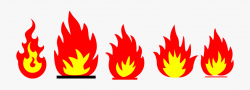 Flames Clipart Free - Small Fire Clipart , Transparent ...