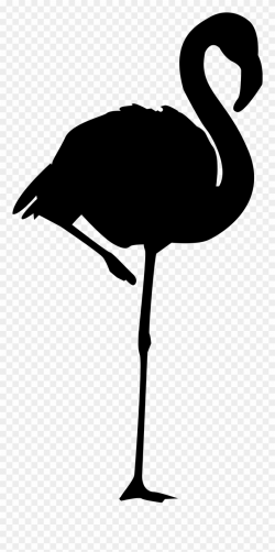 Flamingo Silhouette At Getdrawings - Wallhogs Flamingo Black ...