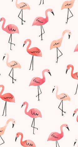 Pink flamingo wallpaper shared by Inge on We Heart It