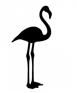 Flamingo Clipart Black And White | Free download best Flamingo ...