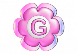 Pink Flower Alphabet | Jewels Art Creation | Alphabet | Pinterest ...