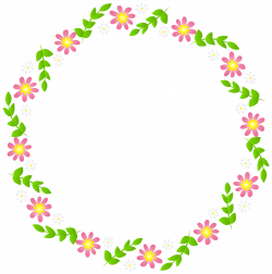 Floral Border Frame Transparent Clip Art | Gallery Yopriceville ...