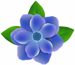 Blue Flower PNG Clip Art Image | Gallery Yopriceville - High ...