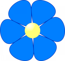 Blue Flower Clip Art at Clker.com - vector clip art online, royalty ...