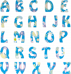 Clipart - Floral Alphabet