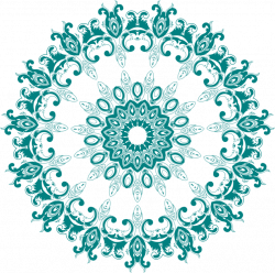 Circle Flower Disk Green Triangle free commercial clipart - Circle ...