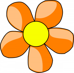 Orange Flower Clip Art at Clker.com - vector clip art online ...