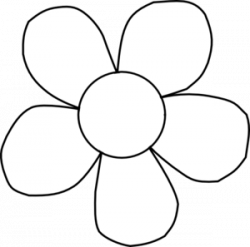 Black And White Daisy Clip Art at Clker.com - vector clip art online ...